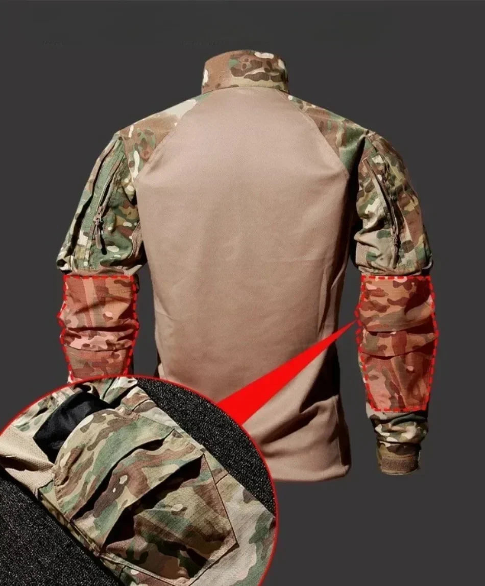 Tactical Uniform Milit Camo Suit Hunting Clothes Combat Shirts Camping Pants Men Workwear Suits Airsoft Paintball Sets