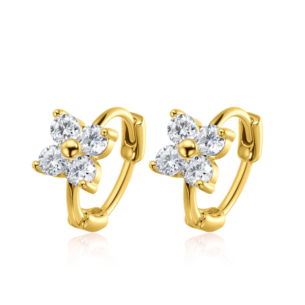 3mm D Color Moissanite Hoop Earrings for Women GRA Certified Round Brilliant Cut Moissanite s925 Silver Dainty Earring