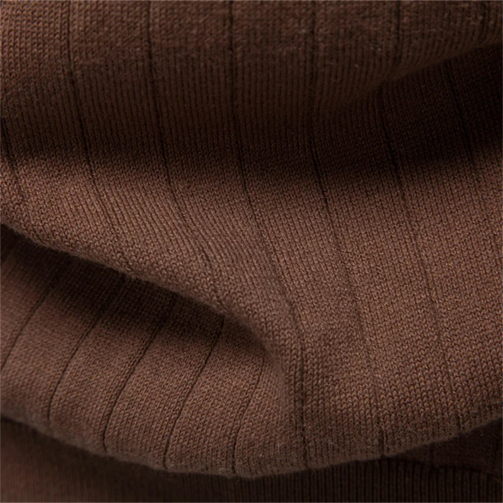 Men's Polo Shirt 100% Cotton Soft Skin Friendly Solid Color Collar Elegant Casual Old Money Style Men Clothing