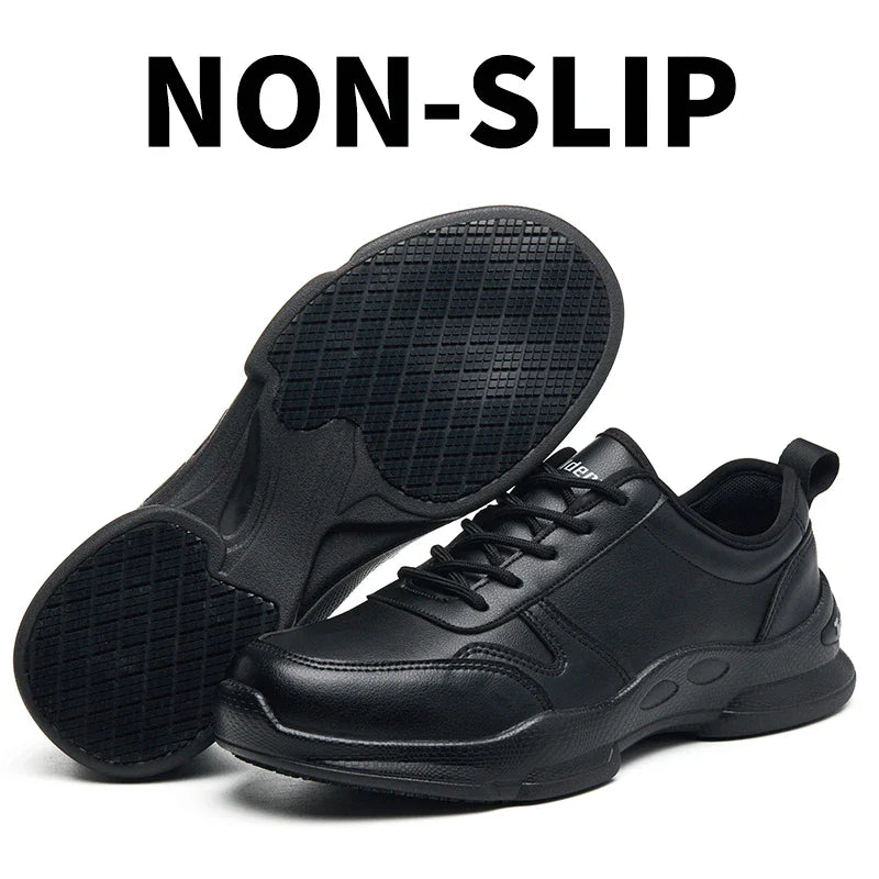 Chef's shoes, anti slip and oil resistant casual shoes, anti slip restaurant work shoes