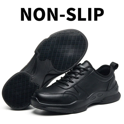 Chef's shoes, anti slip and oil resistant casual shoes, anti slip restaurant work shoes
