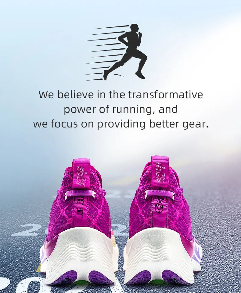 Carbon Plate Marathon Running Racing Shoes Professional Stable Support Shock-relief Ultra-light Rebound Sport Sneakers
