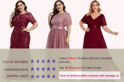 2024 Plus Size Evening Dresses Mermaid O Neck Full Sleeve Lace Appliques  vestidos elegantes  party dress  long