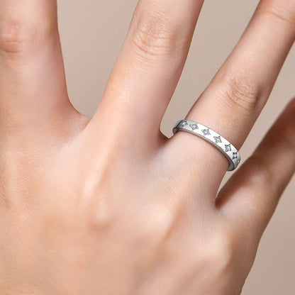 New Moissanite Rings D VVS1 925 Silver 18K White Gold Plated Women Men Wedding Ring Engagement Band Party Jewelry Gifts