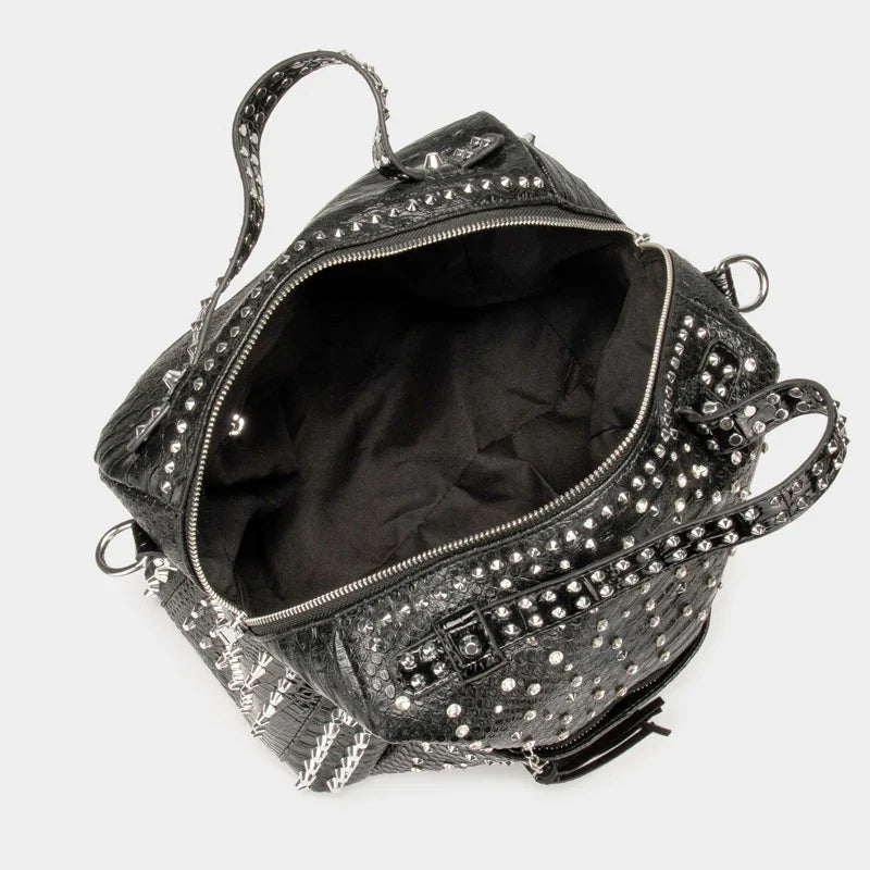 Women's bag luxury designer purses and handbags Shoulder bags vintage Rivet tote bag for women Large capacity travel bag purse