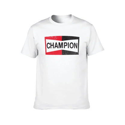 Spark Plug Retro Distressed Emblem - Cl T-Shirt Short sleeve tee new edition slim fit t shirts for men