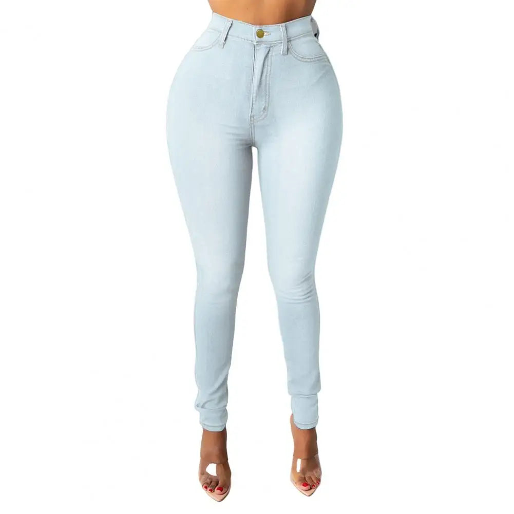 High Waist Women's Skinny Fit Denim Jeans