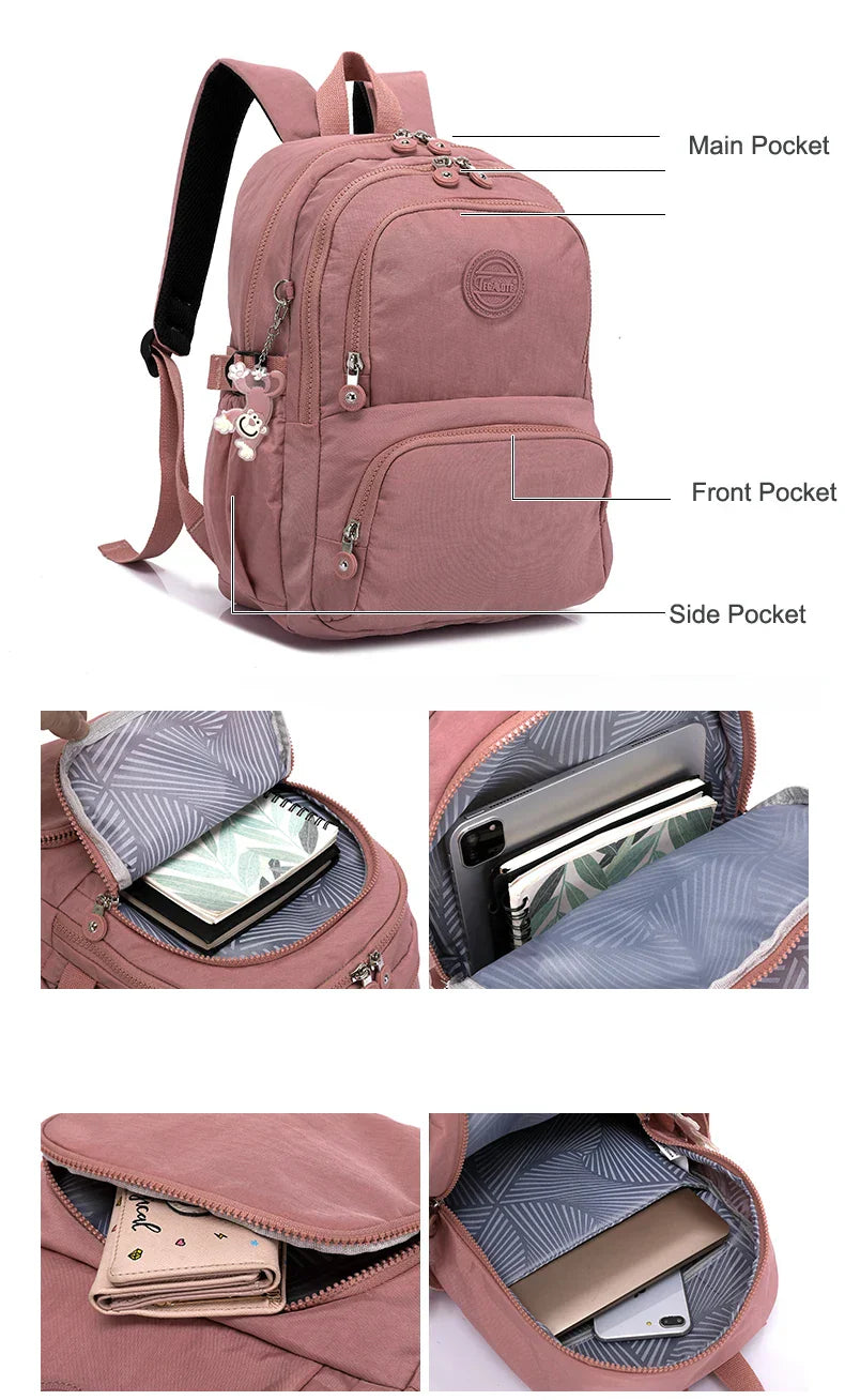 Backpack for Women's Travel Bag Large Waterproof Mochila Feminina Pack Pack Bolsas School Bags for Kids Men Bagpack