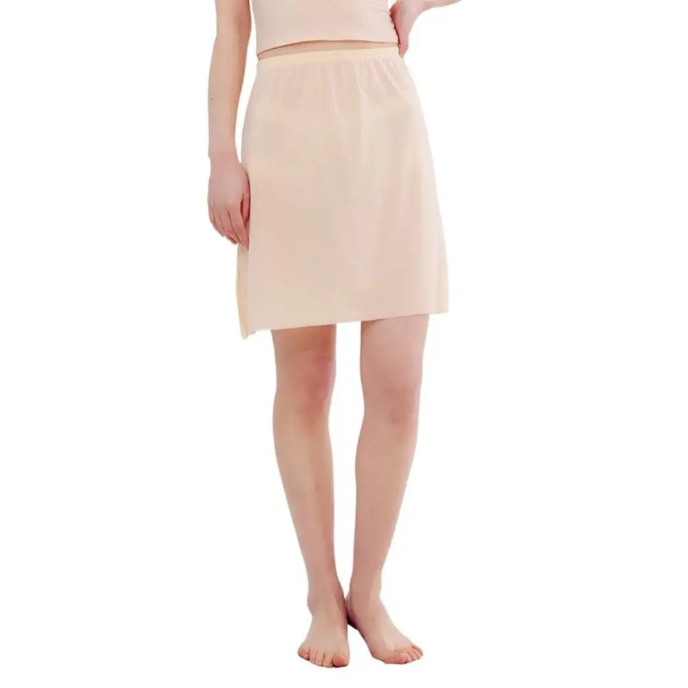 Petticoat Dress Solid Color For Women Safety Underskirt Slips Underskirt Half Slips Women Long Petticoat Ice Silk Underskirt