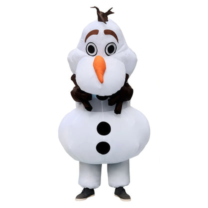 Anime Snowman inflatable Cosplay Costumes Adult Snow Treasure Suit Masquerade Party Halloween Blowing Dress Up Cosplay Party