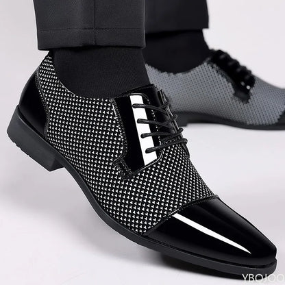 Large Size Fashionable Men's Office Formal Shoes, Low Cut Daily Comfortable Pointed Multifunctional Men's Wedding Shoes 2026