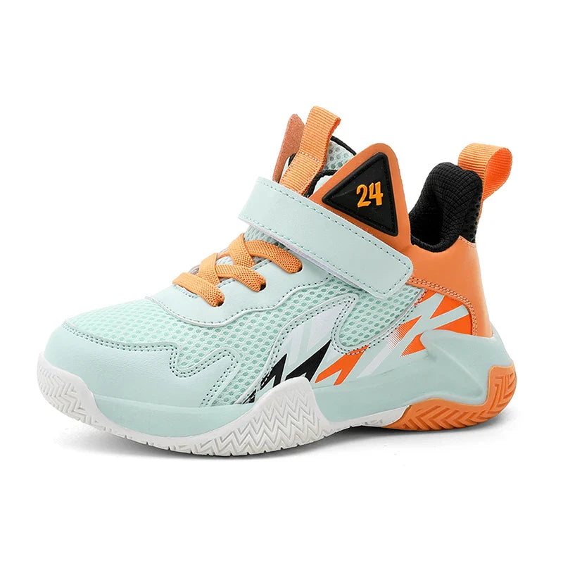 Summer Breathable Children's Sports Shoes Outdoor Basketball Shoes Kids Non-slip Platform Casual Sneakers For Boys Trainers