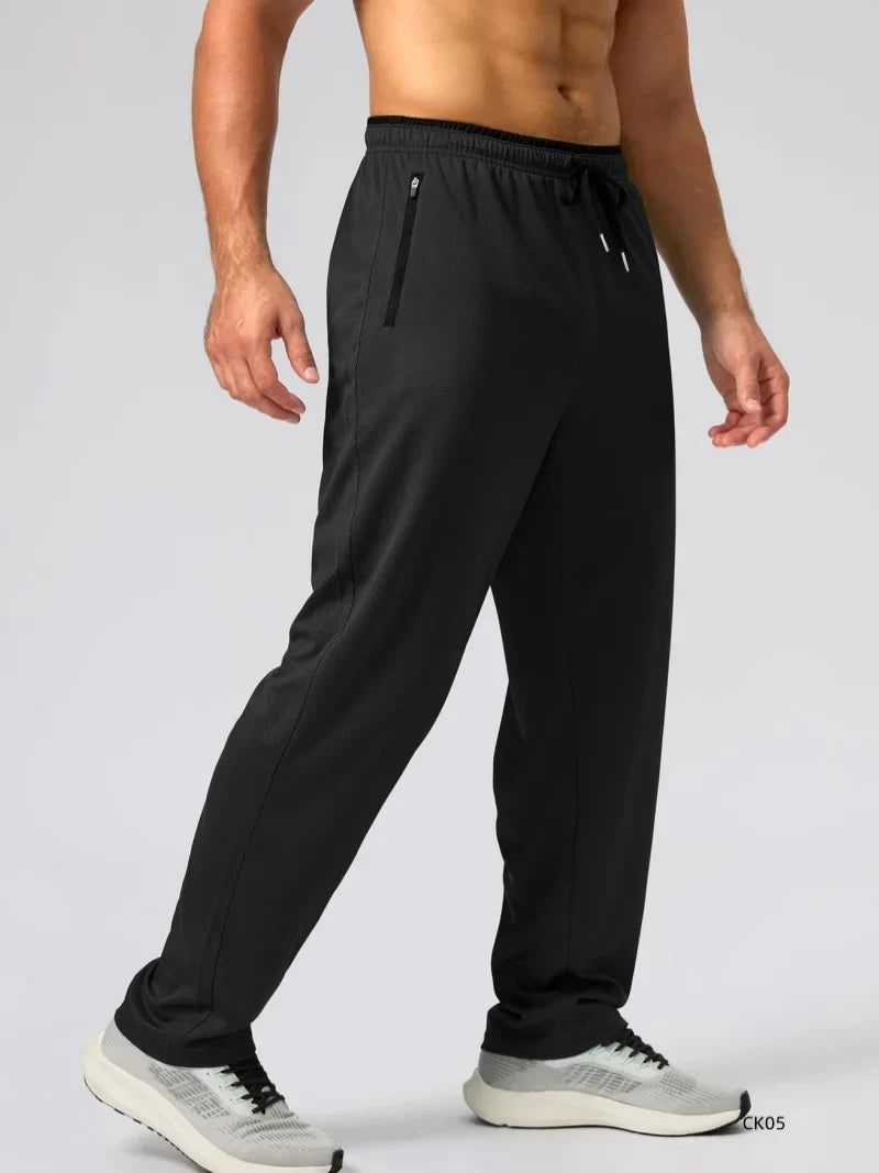Lightweight Sport Pants Mens Quick Dry Elastic Waist Running Pants Outdoor Gym Workout Athletic Pants Sweatpants Jogger