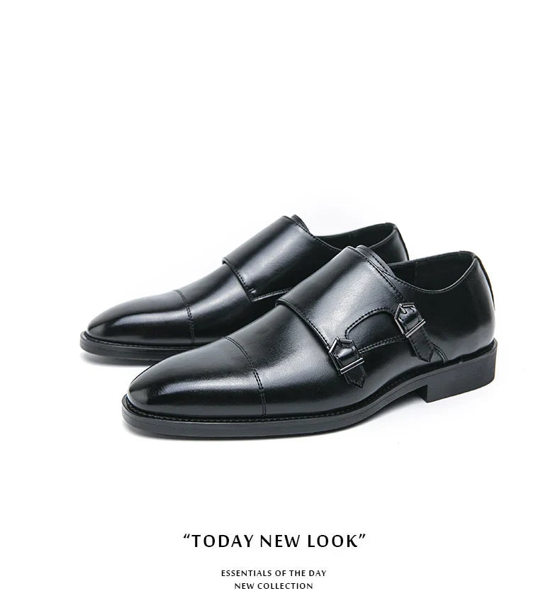 Men's Dress Shoes Classic Wedding Formal Oxford Leather Shoes Men Gentleman Casual Business Social Shoes Man Office Leather Shoe