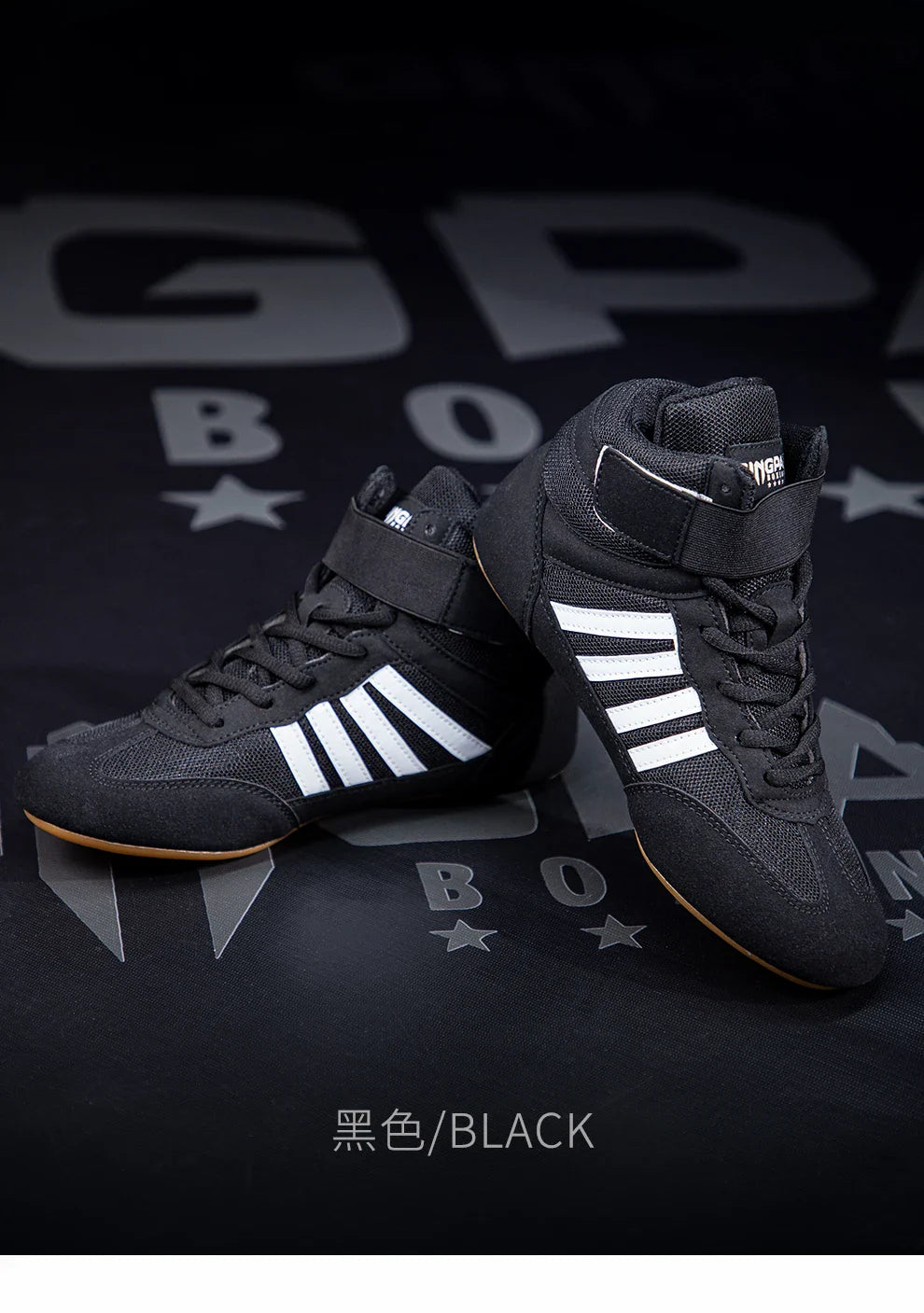 Botas de luta profissional masculinas e femininas 5 cores Sapatilhas de boxe Casal Antiderrapante Tênis Botas de luta masculinas respiráveis