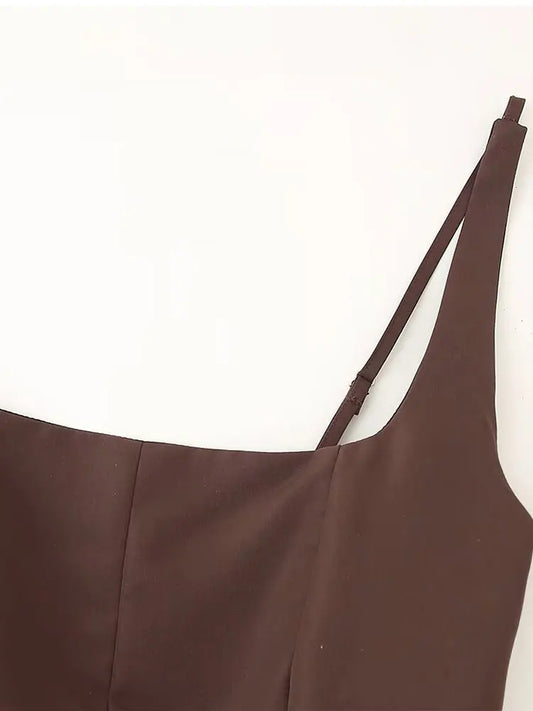 2025 Summer Women's Casual Top Short Tops For Women Ladylike Style Sling Tops Sleeveless Short Top Streetwear