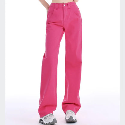 Women High Waist Jeans Female High Street Denim Pants