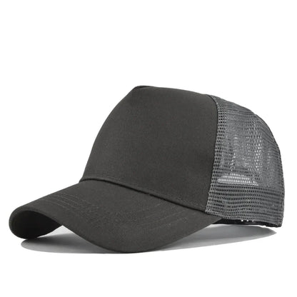 Fashion SunHat Outdoors Trucker Hat Cotton Mesh BreathableBaseball Cap Women Men Summer Sunshade MeshCap Truck Hat Cap Wholesale