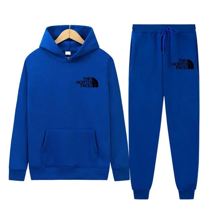 2025 Autumn-Winter Warmth-Resistant New Men's Sportswear - Sport Sweater, Hat-style Hooded Jogging Pants, Two-Piece Sport Set -