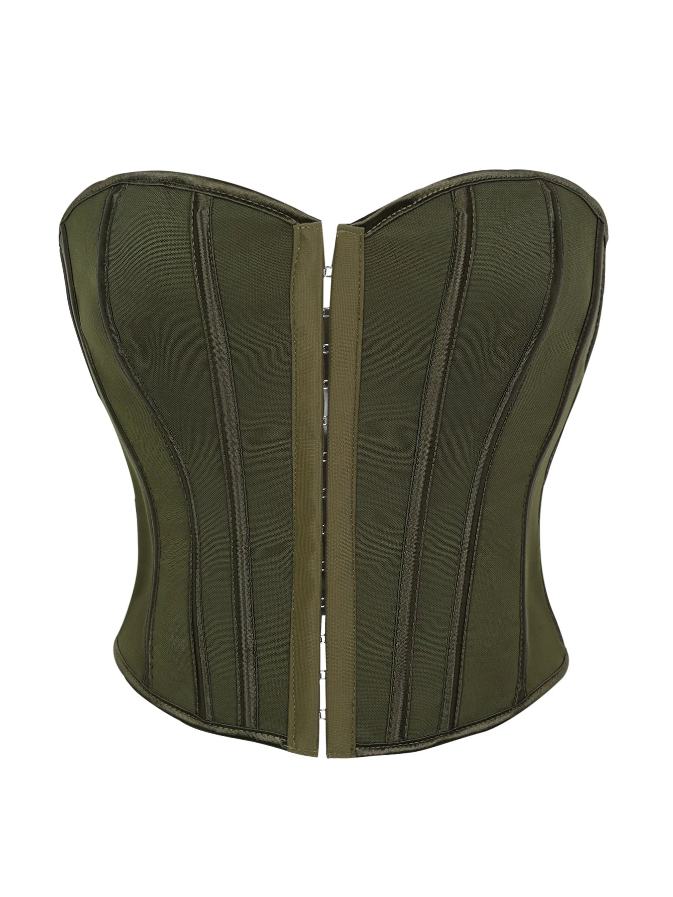 Button down corset for Halloween women is shaping top with a tie at the back
