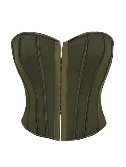 Button down corset for Halloween women is shaping top with a tie at the back