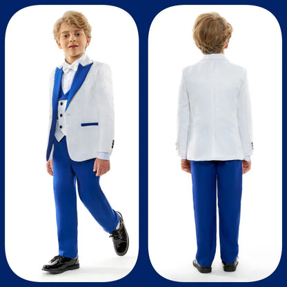 Trendy Boy Christmas Ceremony Suit Fashionable Kids Holiday Formal Outfit For Children Winter Celebration Attire