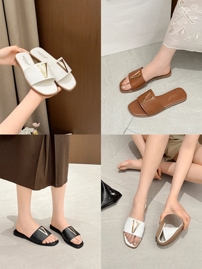 High Quality PU Purses And Sandals Sets Flat Shoes And Bag Set Matching Handbags For Women Slippers Flip Flops Women Shoes