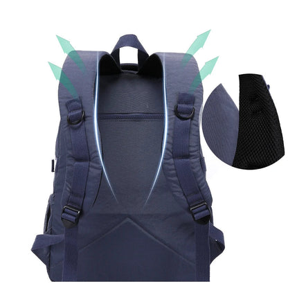 Large Nylon Waterproof Backpack Travel Rucksack for Women School Bags Mochilas Mujer Kids Girls 2026