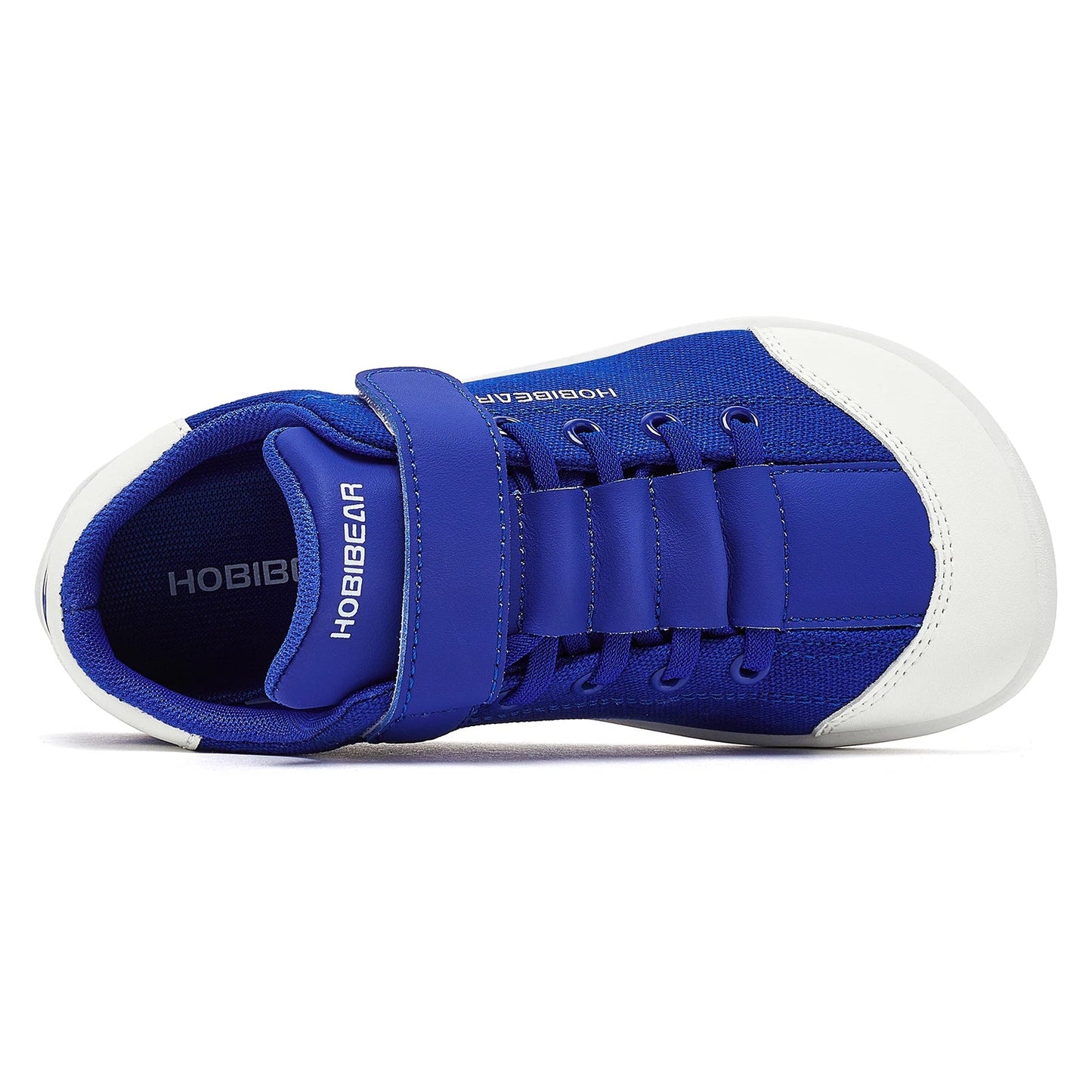 Boys Girls Barefoot Shoes Kids Wide Toe Minimalist Sneakers Lightweight Hook Loop Artificial Leather Fabric Shoes