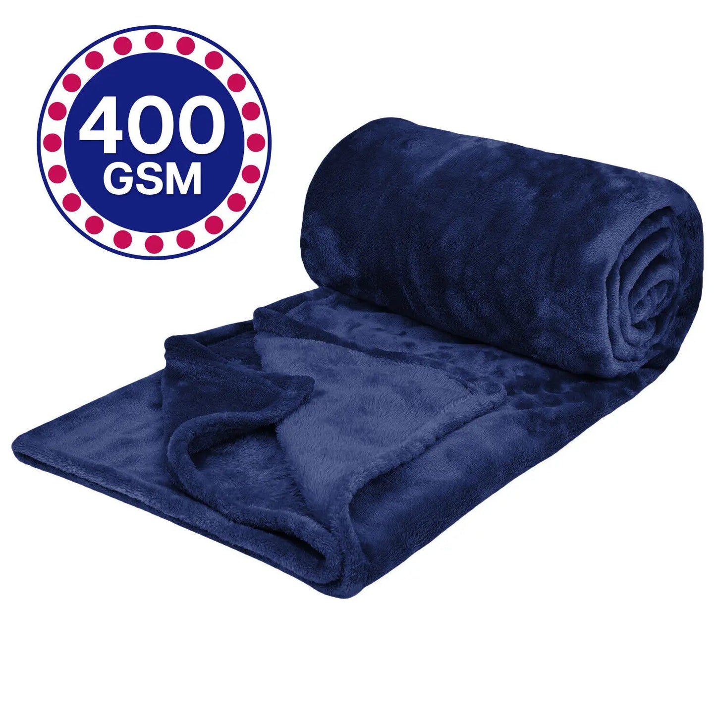 Fleece Blanket Solid Throw Blankets for Couch & Bed, Plush Cozy Fuzzy Blanket Super Soft & Warm Blankets for Fall and Winter