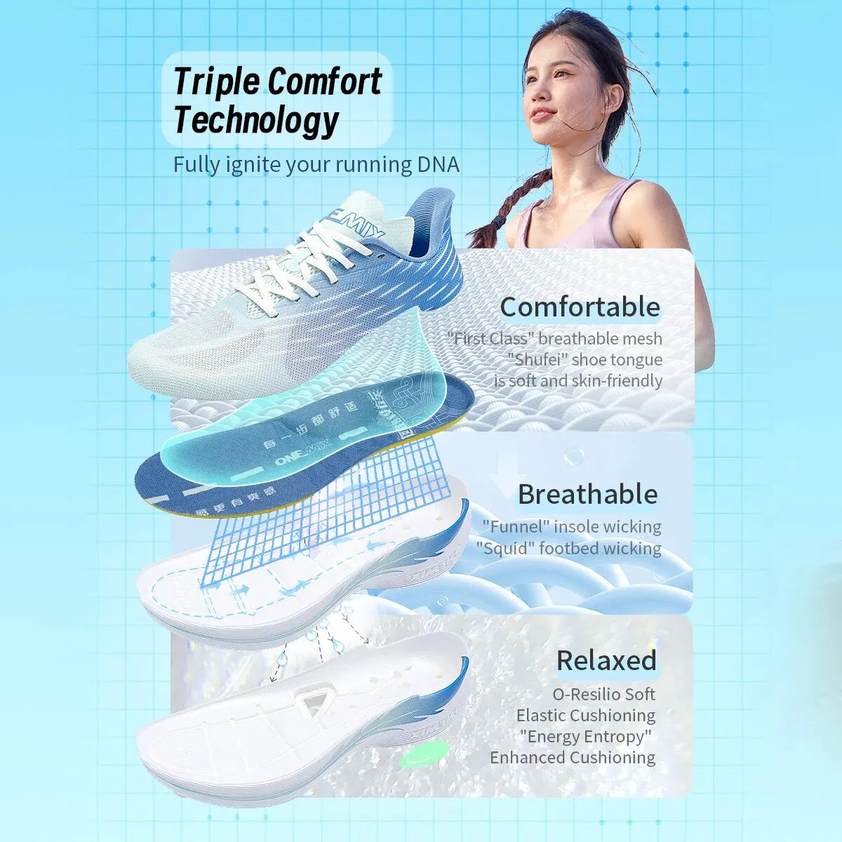 Wind Wings Breathable Speed Running Shoes Men Sports Casual Women Sports Shoes Light Men Outdoor Jump Rope