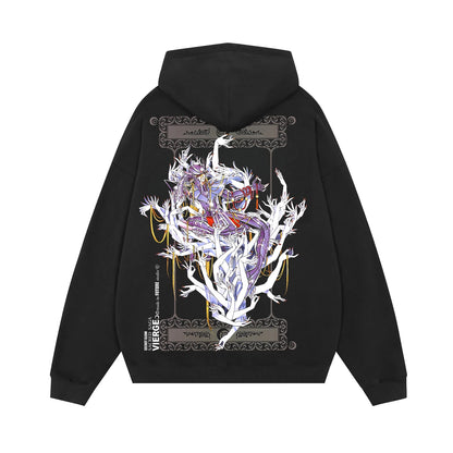 Hoodies Sleeve Hoodies Pure Cotton Clothing Knights of The Zodiac Japanese Anime Men Oversized Long Sleeved Shirt