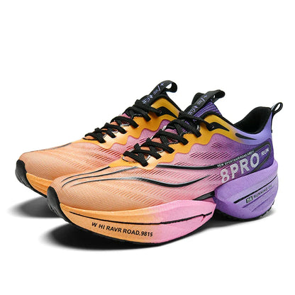 Men's Carbon Plate Sneakers Outdoor Soft Sole Mesh Sports Shoes Running Shoes Light Anti-Slip Casual Couple Tennis Shoes