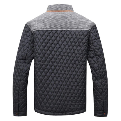 Men's Jackets Casual Bomber Coat Diamond Quilted Puffer Down Lightweight Casual Button Down High Quality Overshirt Us Size