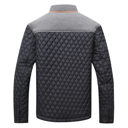 Men's Jackets Casual Bomber Coat Diamond Quilted Puffer Down Lightweight Casual Button Down High Quality Overshirt Us Size