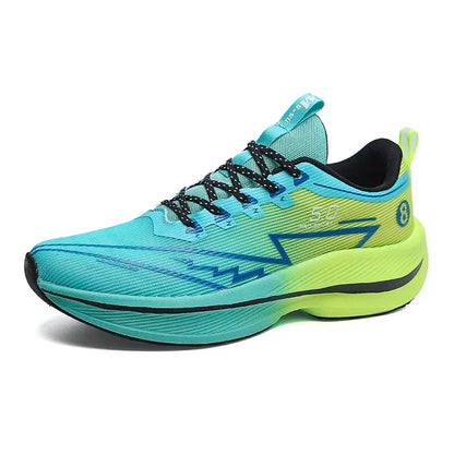 Men's Carbon Plate Running Shoes Soft Cushion Shock Absorbing Sports Shoes Unisex Sneakers Light Anti-Slip Training Shoes