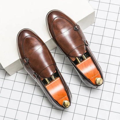 Men's Dress Shoes Trend Formal Leather Shoes For Men Classic Office Social Party Leather Loafers Male Casual Business Shoes Man