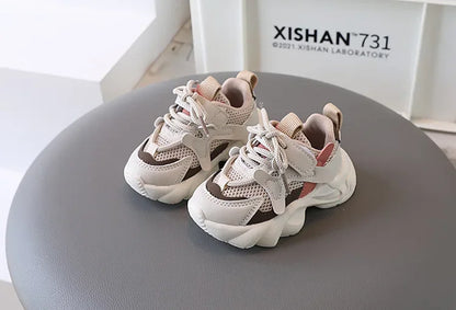 2024 Children's Sneakers Boy Spring Autumn Kids School Basketball Shoes Fashion Girls Causal Walking Shoes Breathable Non-slip