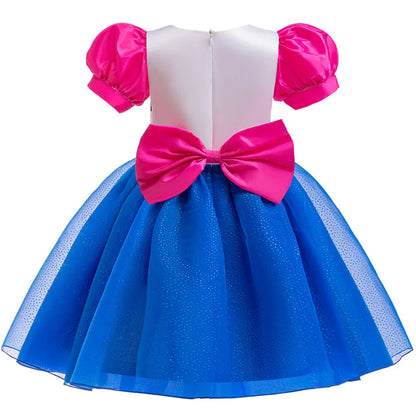 Cats Bow Princess Dress Girls Summer Doll House Cosplay Fancy Cute Frocks Children Holiday Halloween Birthday Party Gown