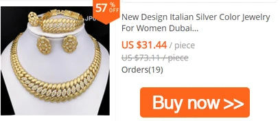 Design Women Jewelry Set 18K Gold Color Charm Necklace Chain Braclete Chic Earring Ring Indian Nigeria Jewellery Gift