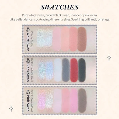 Makeup Set Swan Ballet Concealer Palette Embossed Blusher Shine Lipstick Kit With Bag THE SWEETIE BEAR Bunny Garden