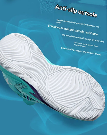 A pair of children's four-season high-top mesh basketball shoes, wear-resistant and comfortable sneakers, size 30-40，CT-685