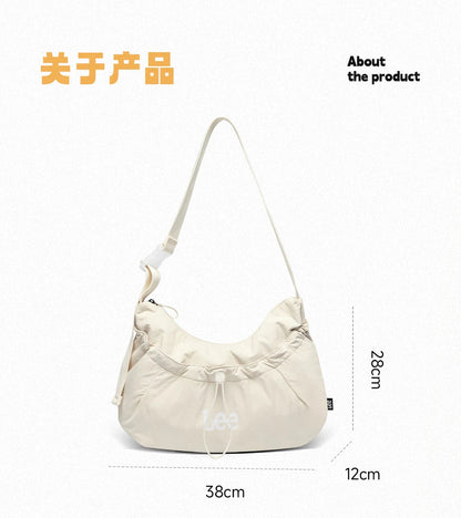 Large Capacity Light Ladies Crossbody Bag Waterproof Casual Shoulder Bag Women Daily Outdoor Travel Shopping Dumpling Bag