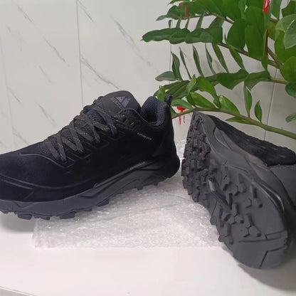 Tênis de Caminhada Masculino Esporte ao Ar Livre Acampamento Caça Caminhada Couro Genuíno Camurça Respirável Tênis Antiderrapante