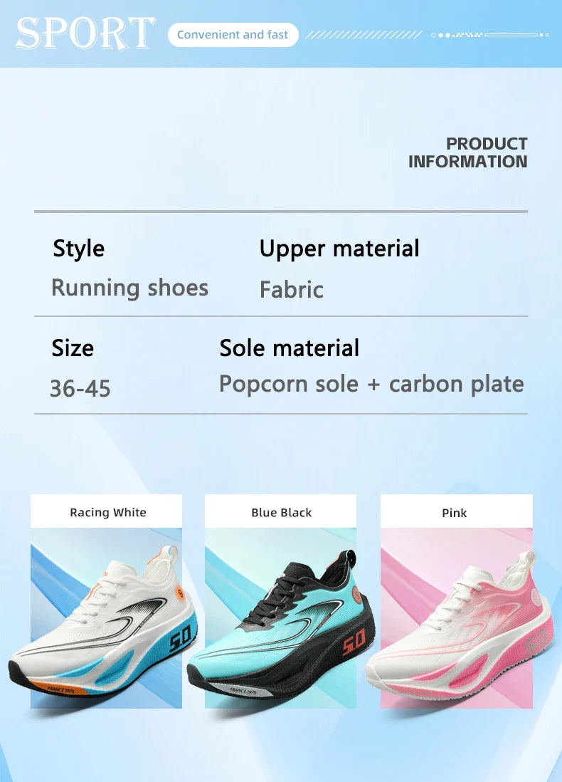 New Style Fashionable Sports Running shoes, Comfortable and Breathable Sports shoes for Men and Women, Outdoor walking shoes 10