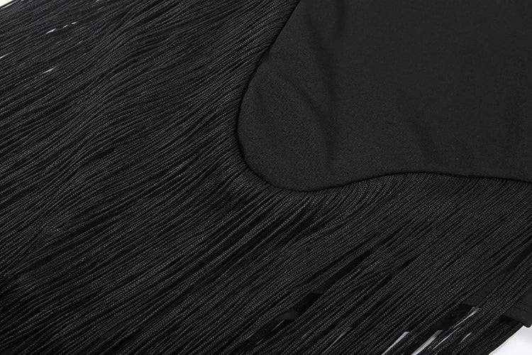 Valentine's Day Bodysuit Women Strapless Patchwork Tassel Sexy Beach Vacation Clubwear Midnight Party Tight Body Tops