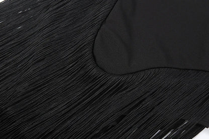 Valentine's Day Bodysuit Women Strapless Patchwork Tassel Sexy Beach Vacation Clubwear Midnight Party Tight Body Tops