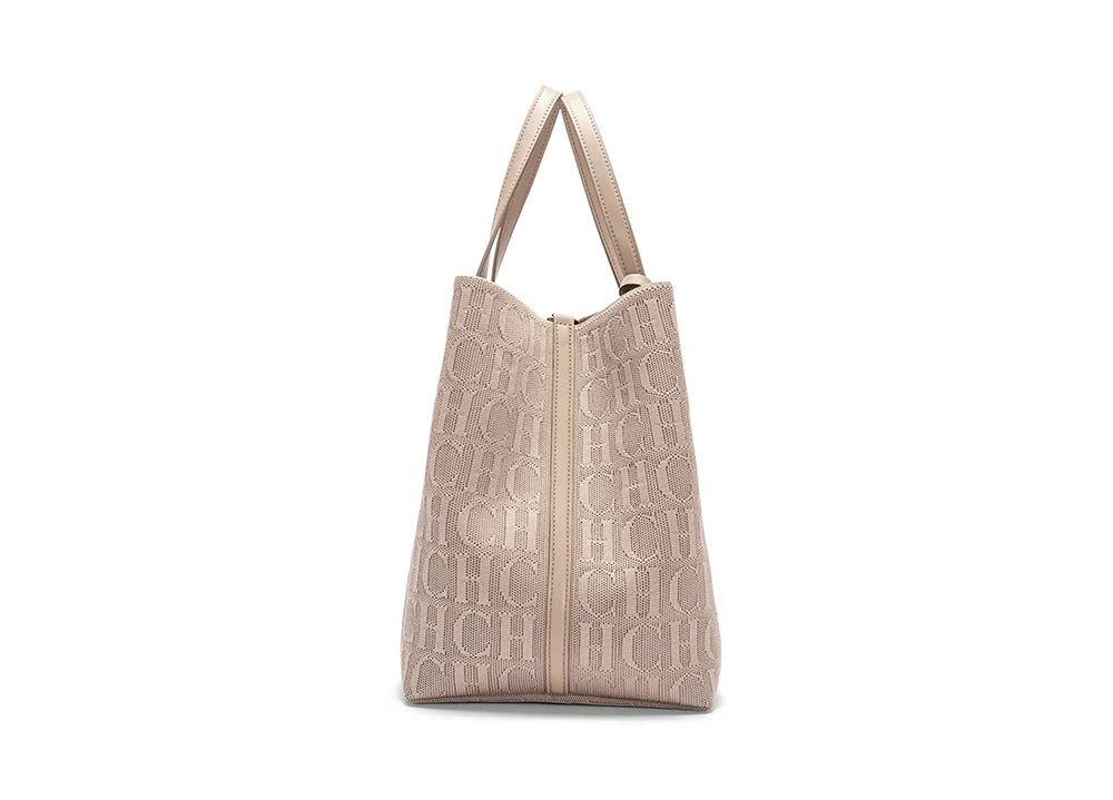 Women's Luxury Design Multi functional Handheld Shopping Handbag Fashionable New 2024 Solid Color Handbag