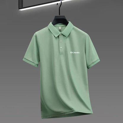 2026 new model men's golf short sleeves polo shirt lapel letter printing ventilate t-shirt business leisure exercise men's wear