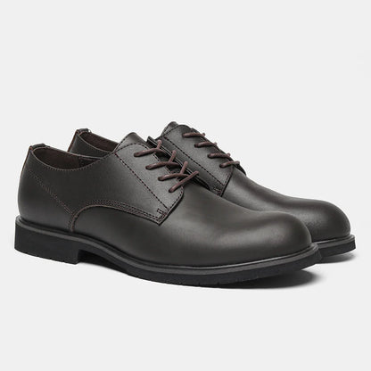 Genuine Leather Men Derby Shoes Ultralight Comfortable fashion Men Casual shoes Black Men Leather Shoes #KD6675